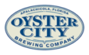 oyster city brewing logo on tap at Scallop Cove local craft beer Growler Station