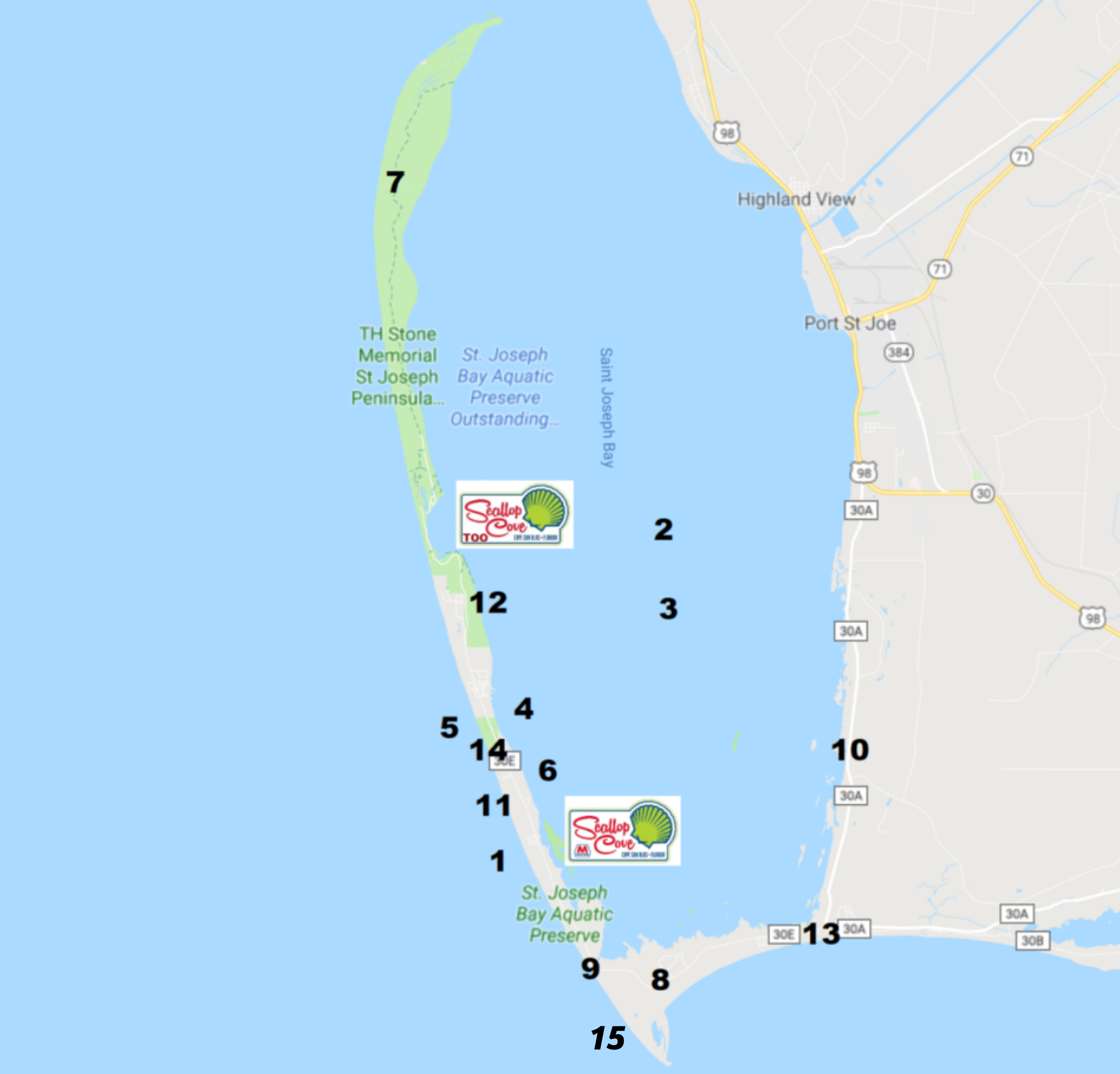 Things to do in Cape san blas map